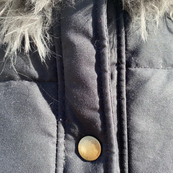 EUC Stormy Kromer The Highland Vest waxed cotton-black/gray snaps/pockets - Picture 4 of 10